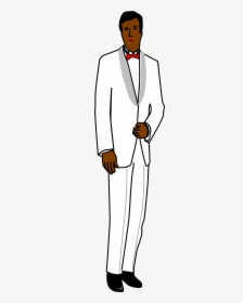 African American Male In White Tux, HD Png Download, Free Download