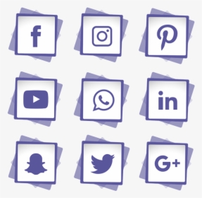 Social Media Icons Set, Social, Media, Icon Png And - Logo Media Sosial Png, Transparent Png, Free Download