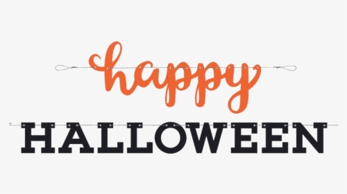 Halloween Banner Transparent Png - Calligraphy, Png Download, Free Download