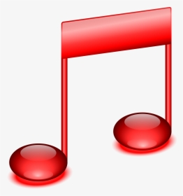 Red Music Note Clip Art, HD Png Download, Free Download