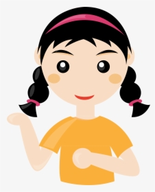 Clipart Student Cute - Girl Student Cartoon Png, Transparent Png, Free Download