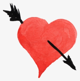 Heart With Arrow Png, Transparent Png, Free Download