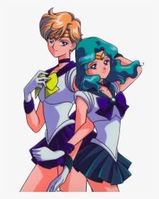 Love Sailor Neptune And Sailor Uranus , Png Download - Sailor Uranus Y Sailor Neptune, Transparent Png, Free Download