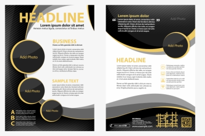 Transparent Flyer Design Png - Brochure Design In Single Page, Png Download, Free Download