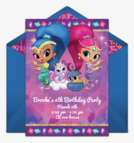 Shimmer And Shine Invitations Free, HD Png Download, Free Download