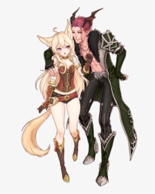 Anime Fox Girl And Boy, HD Png Download, Free Download
