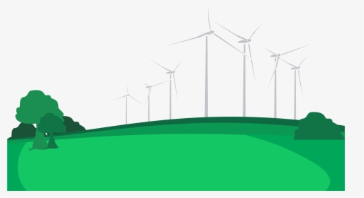 Hill Wind Farm Lamma Winds Energy Power Vector Success - Illustration, HD Png Download, Free Download