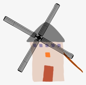 Line,wind Farm,windmill - Vector Windmill Png, Transparent Png, Free Download
