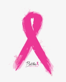 Watercolor Pink Ribbon Betches Guide To Cancer Shop - Lung Cancer Ribbon Png, Transparent Png, Free Download