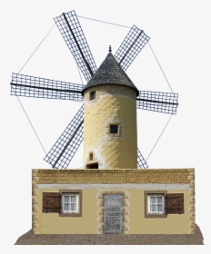Windmill Mill Dutch Windmill Free Picture - Windmills Of Campo De Criptana, HD Png Download, Free Download