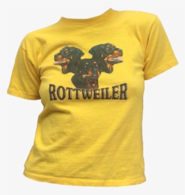 Yellow Rottweiler Shirt Polyvore Moodboard Filler - Transparent Graphic T Shirt Png, Png Download, Free Download