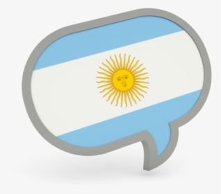 Speech Bubble Icon - Argentina Flag Speech Bubble, HD Png Download, Free Download