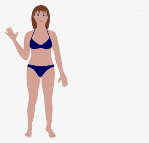 Female Human Clip Art - Female Human Body Cartoon, HD Png Download, Free Download