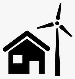 Rural House With Wind Mill - Rural Icon, HD Png Download, Free Download