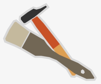 Brush,tool,hammer - Brush And Hammer Png, Transparent Png, Free Download