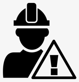 Attention Signal And Construction Worker - Worker Safety Icon, HD Png Download, Free Download
