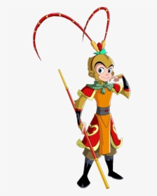 Sun Wukong China Journey To The West Monkey Animation - Monkey King Sun Wukong Cartoon, HD Png Download, Free Download