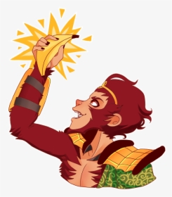 Monkey King ,sun Wukong,dota Art,dota,dota - Sun Wukong Monkey King Cartoon, HD Png Download, Free Download