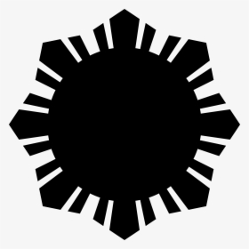 Sun Symbol Small Black Clip Arts - Philippine Flag Sun Png, Transparent Png, Free Download