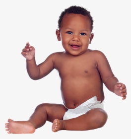 Transparent Newborn Baby Png - African Baby In Diaper, Png Download, Free Download