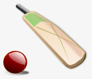 Cartoon Cricket Bat And Ball, HD Png Download, Free Download