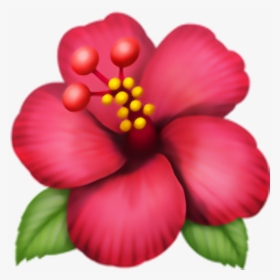 Clip Art Domain Hibiscus Ws Flor - Flower Emoji, HD Png Download, Free Download