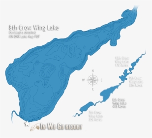 Eighth Crow Wing Lake[1] - Lake Map Icon, HD Png Download, Free Download