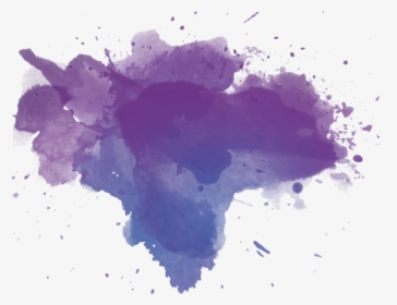 Watercolor Painting, Blue, Violet Png Image With Transparent - Watercolor Png Free Background, Png Download, Free Download