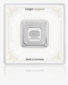 Silver Bar Geiger Original - Silver, HD Png Download, Free Download