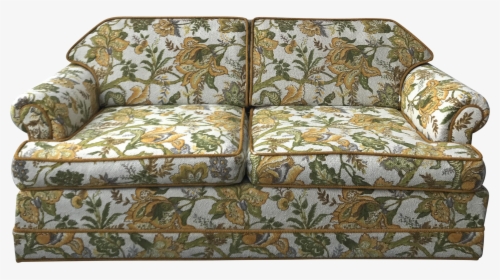 Transparent Sofa Png - Mid Century Sofa Vintage Floral, Png Download, Free Download