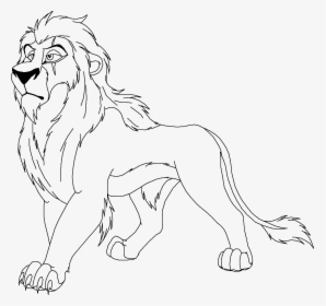 Disney Coloring Pages Mufasa Simba Walt Characters - Scar Lion King Coloring Page, HD Png Download, Free Download