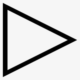 Play Right Arrow Triangle Outline Comments - Right Triangle Icon Png, Transparent Png, Free Download