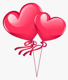 Heart Balloon Png - Png Heart Balloons Pink, Transparent Png, Free Download