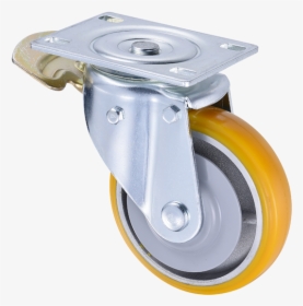 6 Inch 2 Ton Heavy Duty Pu Caster Wheels With Brake - Caster, HD Png Download, Free Download