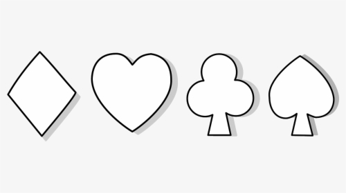 Heart Diamond Club Spade Png, Transparent Png, Free Download
