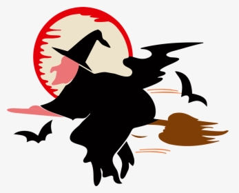 Witch Over The Moon Png, Transparent Png, Free Download