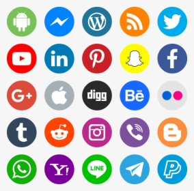 High Resolution Social Media Icons, HD Png Download, Free Download