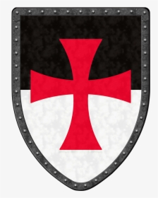 Medieval Castle Steel Battle Shield - Templar Shields, HD Png Download, Free Download