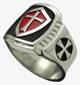 Knights Templar Crusader Cross Ring - Ring, HD Png Download, Free Download