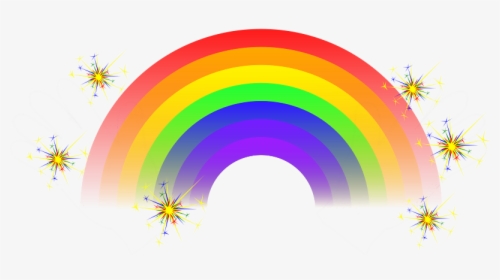 This Graphics Is Rainbowjazzhands About Interesting, - Sparkly Rainbow Clipart, HD Png Download, Free Download
