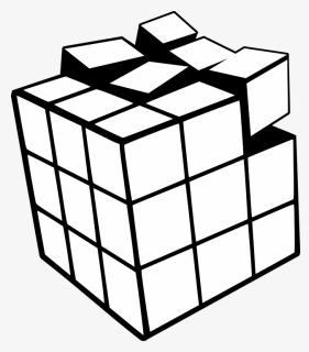 Rubiks Cube Coloring Pages, HD Png Download, Free Download