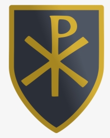 Christian Shield - Chi Rho On Shield, HD Png Download, Free Download