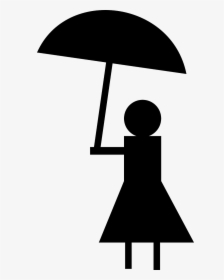 Stick Man Holding Umbrella, HD Png Download, Free Download