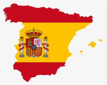 Spain - Flag Map Of Spain, HD Png Download, Free Download