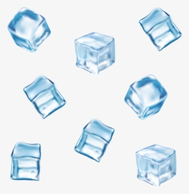 Clip Art Cubos De Gelo - Vector Ice Cubes Png, Transparent Png, Free Download