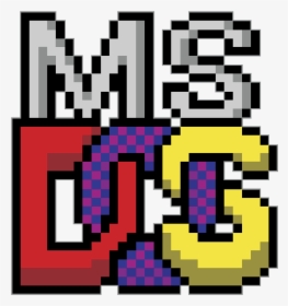 Ms Dos Logo Png - Ms Dos Pixel Art, Transparent Png, Free Download