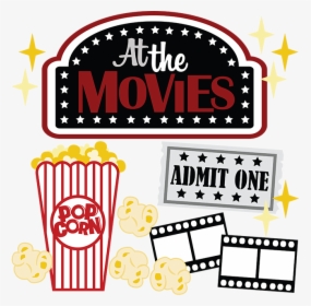 Popcorn And A Movie Clipart, HD Png Download, Free Download