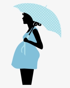 Pregnant Mother Silhouette Clipart , Png Download - Baby Shower Pregnant Clipart, Transparent Png, Free Download