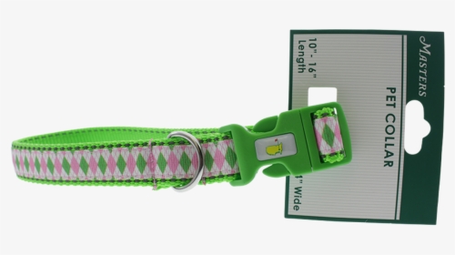 Masters Green & Pink Argyle Dog Collar - Leash, HD Png Download, Free Download