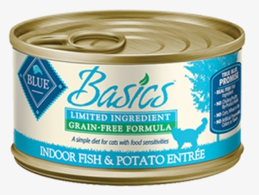 Blue Buffalo Basics Limited Ingredient Grain-free Indoor - Tin Can, HD Png Download, Free Download